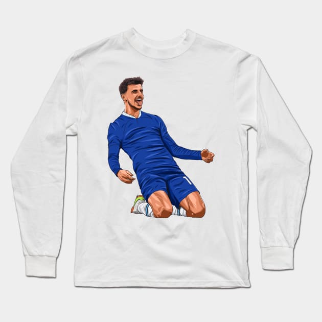 Mason Mount Long Sleeve T-Shirt by Ades_194